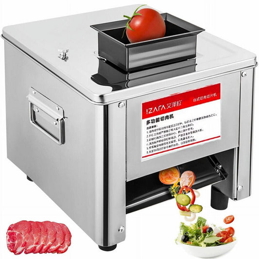Electric Meat Cutting Cutter Machine Slicer Dicer+3.5mm Blade Commercial 850W