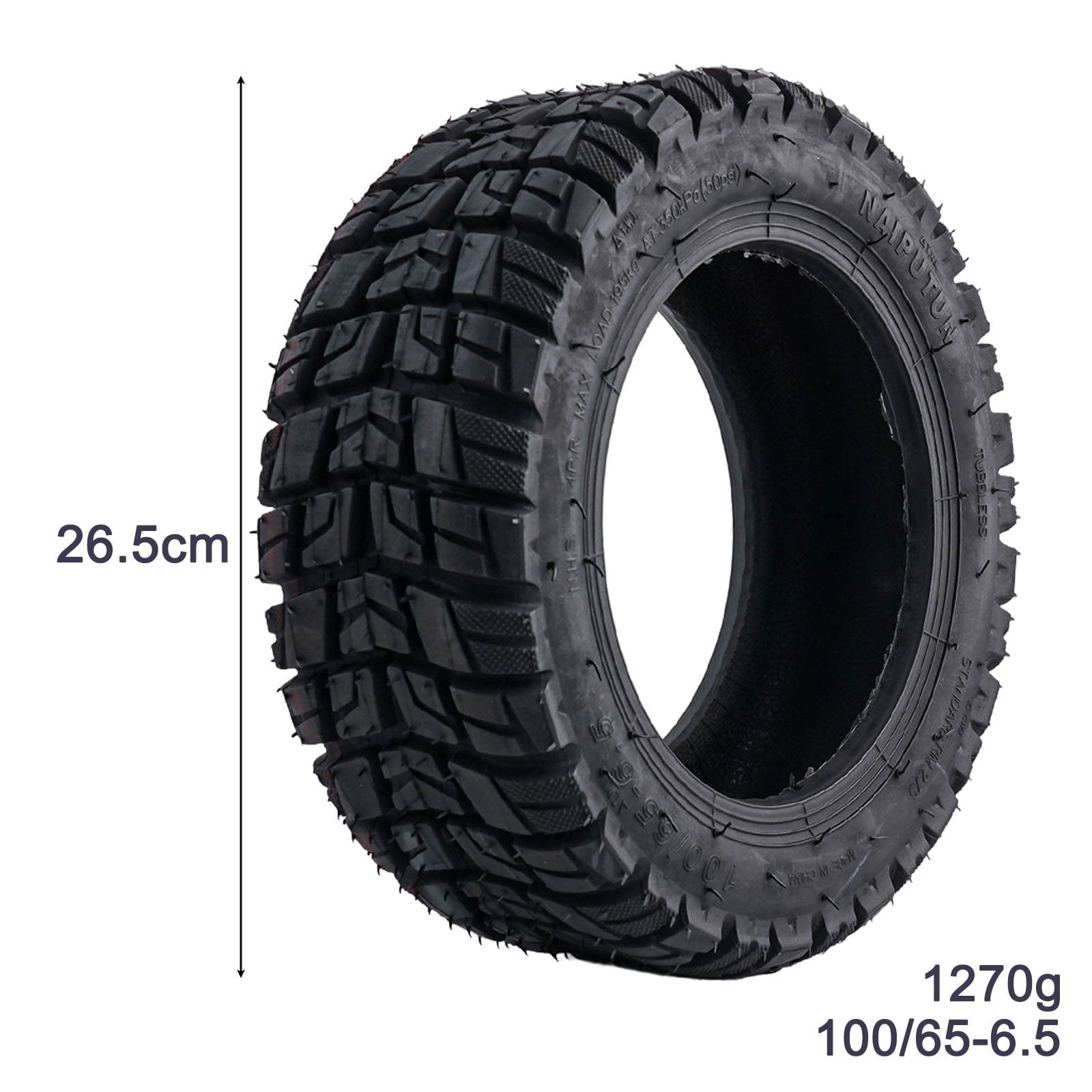 Electric Scooter Tire Tire 11 Inch 100/65-6.5 Practical To Use Rubber Tubeless Vacuum Widen 100/65-6.5 11 Inch