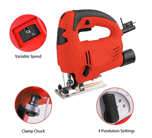 Electric jigsaw 2.56 inches, 2.3A 24V for wood and steel