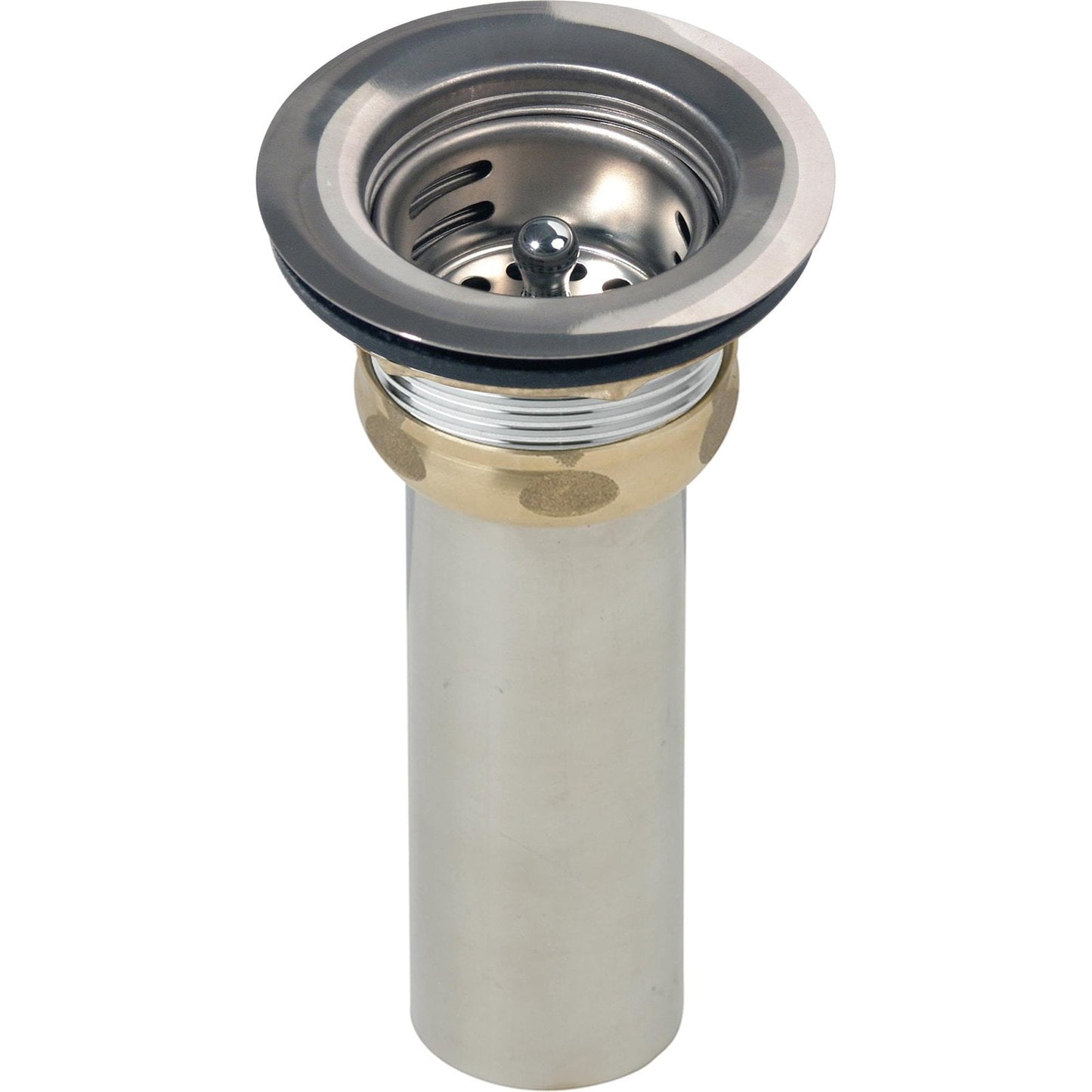 Elkay LK58 3-1/2" Drain Fitting Type 304 Body, Strainer Basket and Rubber Seal