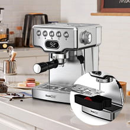Espresso Machine,20 bar espresso machine with milk frother for latte,cappuccino,Machiato,for home espresso maker,1.8L Water Tank,Stainless Steel Complimentary ESE Filter