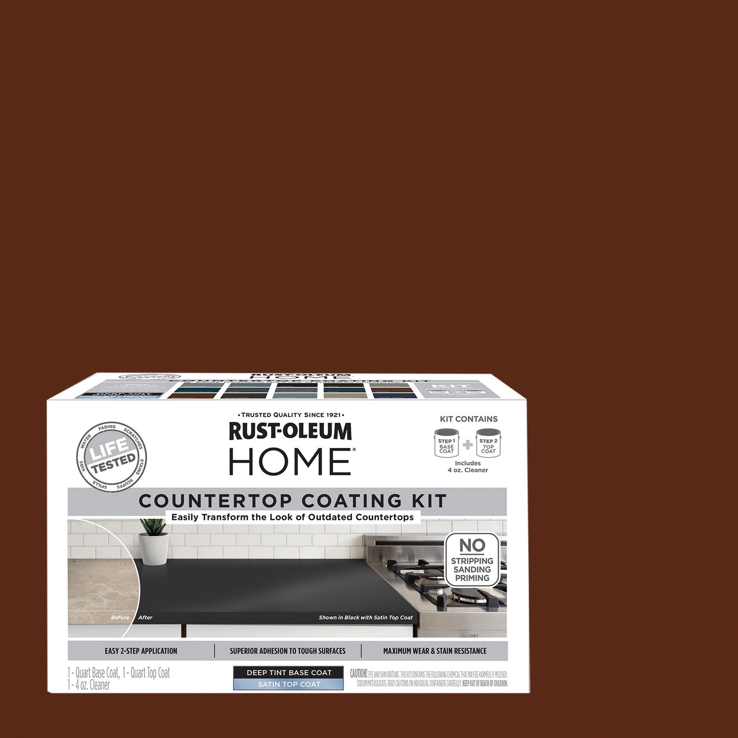Espresso, Rust-Oleum HOME Countertop Satin Coating Kit-38496309T, Quart