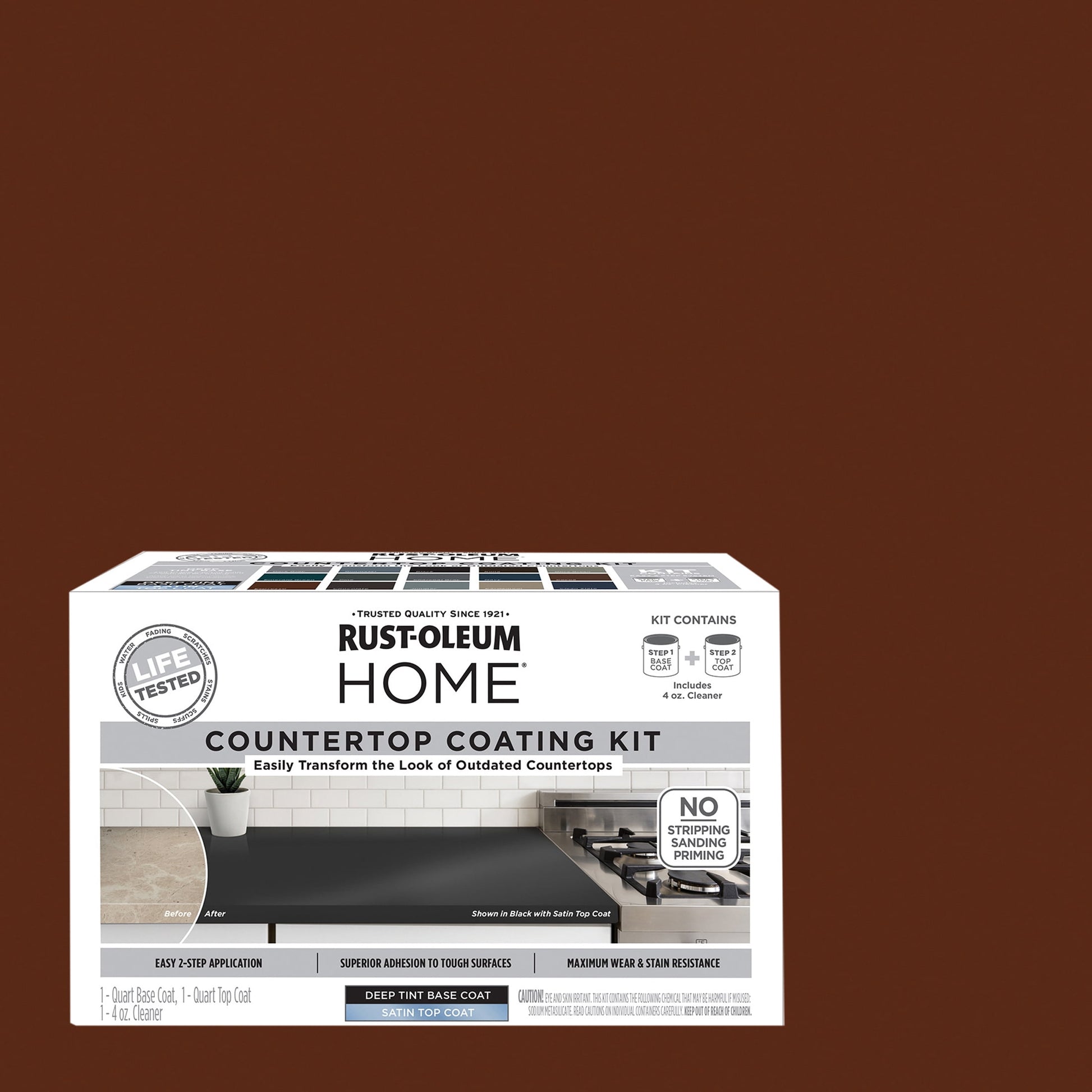 Espresso, Rust-Oleum HOME Countertop Satin Coating Kit-38496309T, Quart