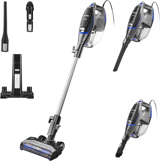 Eureka Corded Stick Vacuum with Attachments for Pet Hair, Carpet, Hardwood Floors, NES520BL, New