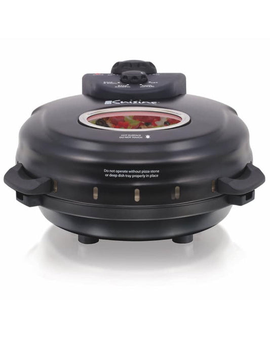Euro Cuisine PM600 Pizza Maker With Rotating Stone & Deep Pan