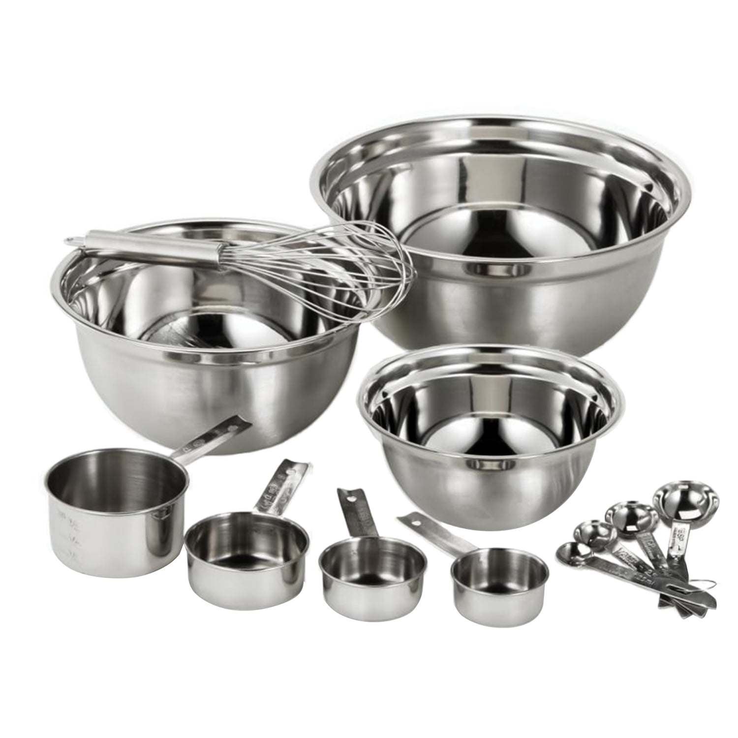 EuroHome 12-Piece Stainless Steel Mix and Measure Set, 3212