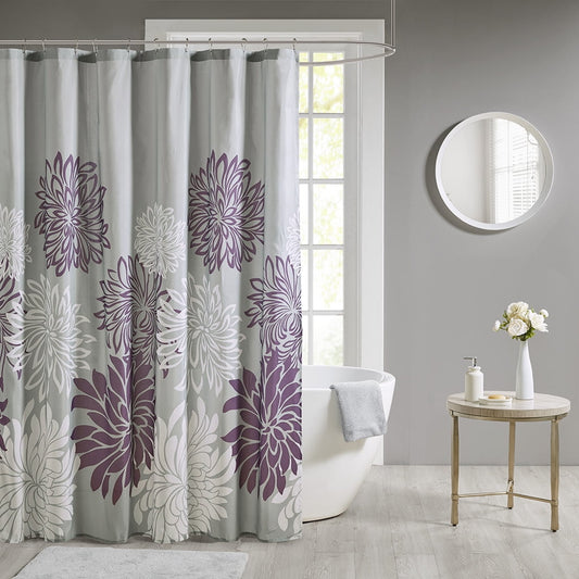 Euroco Printed Floral Shower Curtain