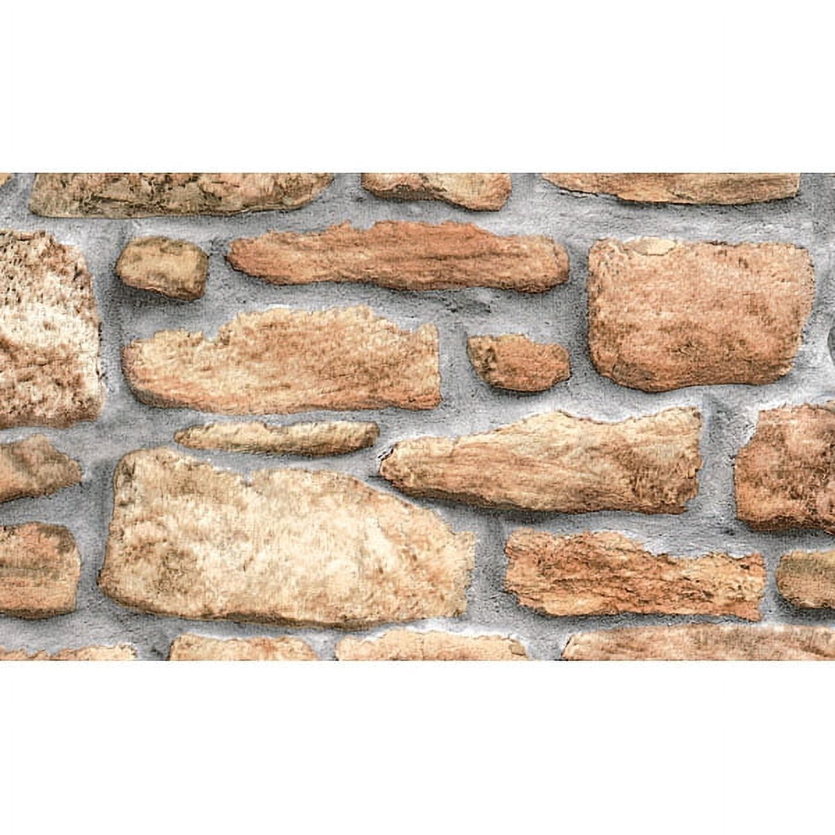 Fablon Juego de 2 PelÃ­culas Adhesivas para Pared de Piedra, CalcomanÃ­a de Vinilo Autoadhesiva para Pared, 17.7 Pulgadas por 157.48 Pulgadas
