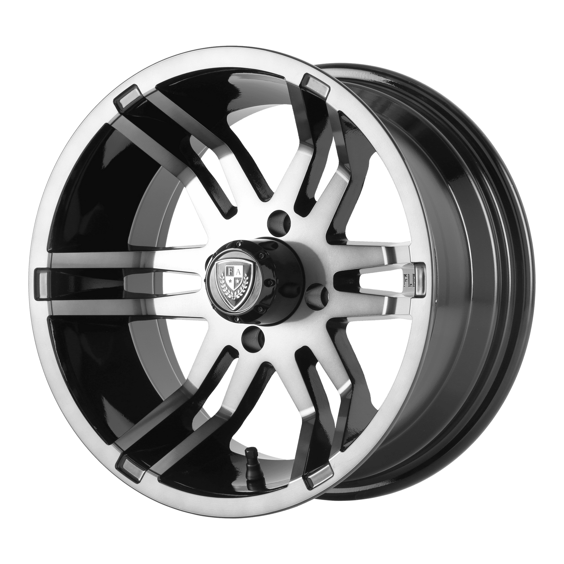 Fairway Alloys Aluminum Rim FA140 FLEX 14X6.5in Dark Tint Finish, FA-140-M
