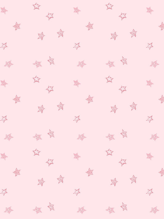 Fantasy Butterfly Stars Removable Vinyl Wallpaper by Barbie - Pink