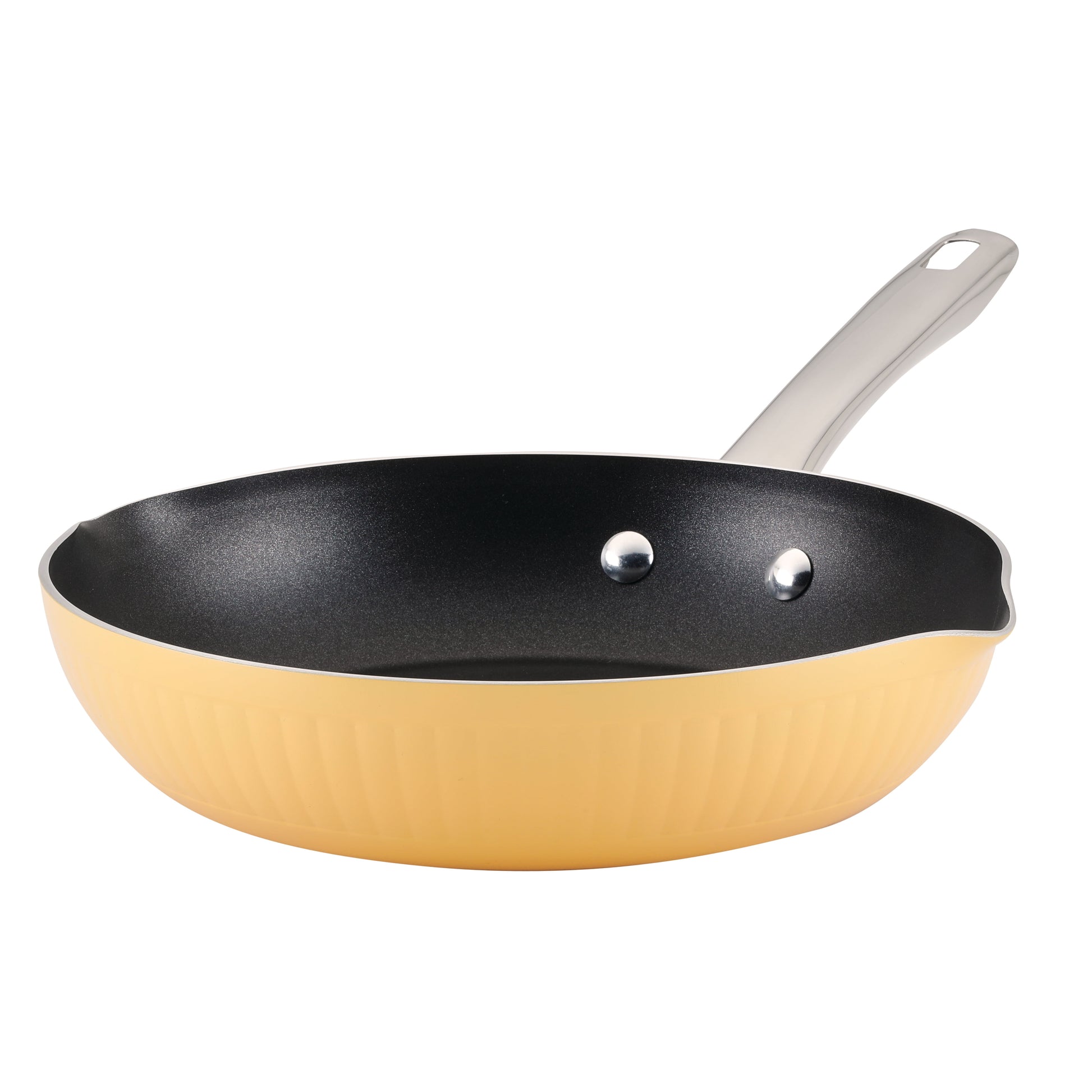 Farberware Style 10 Inch Nonstick Cookware Frying Pan, Dishwasher Safe and Oven Safe to 500Â°F, Yellow