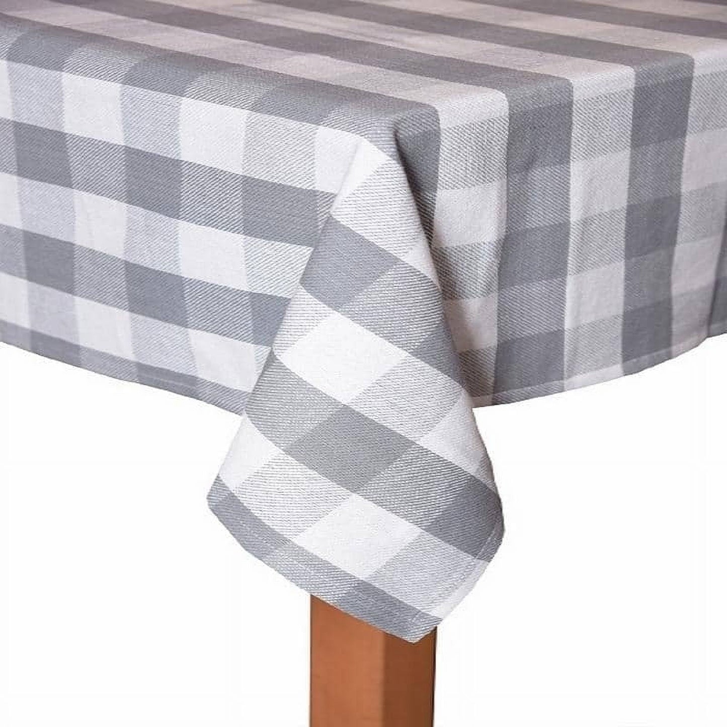 Lintex Linens Farm Check 100 Cotton Table Cloth Black 60X104 Rectangle