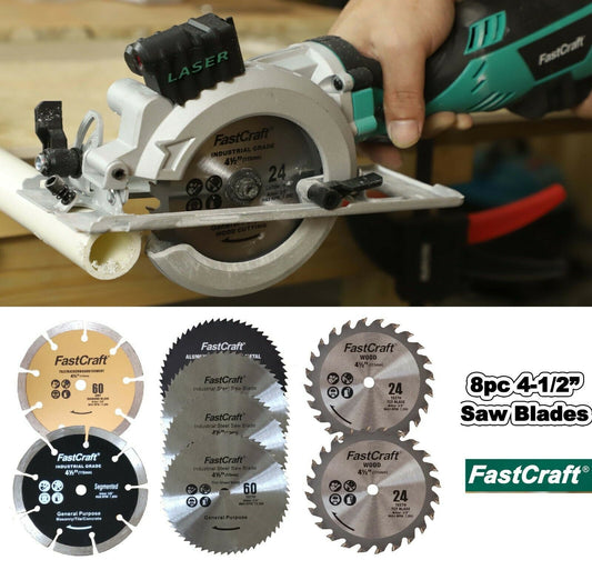FastCraft 766V-L, 9 A 45 in Corded Electric Mini Circular Power Saw, 3500 RPM