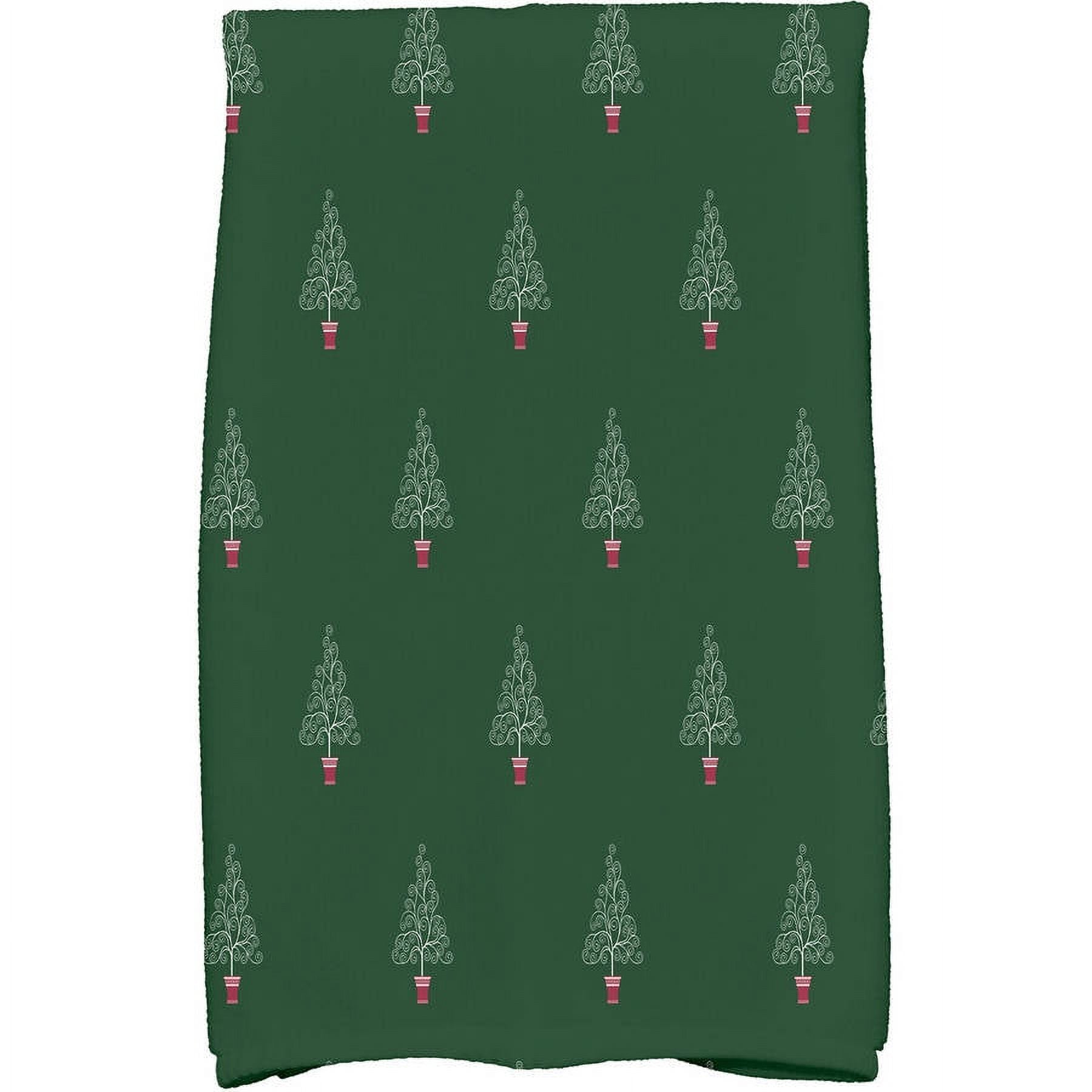 Filigree Forrest, Geometric Print Hand Towel