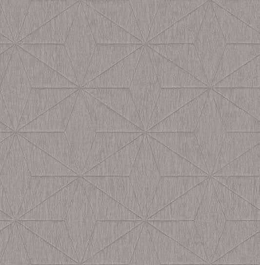 Fine Decor Bernice Taupe Geometric Wallpaper