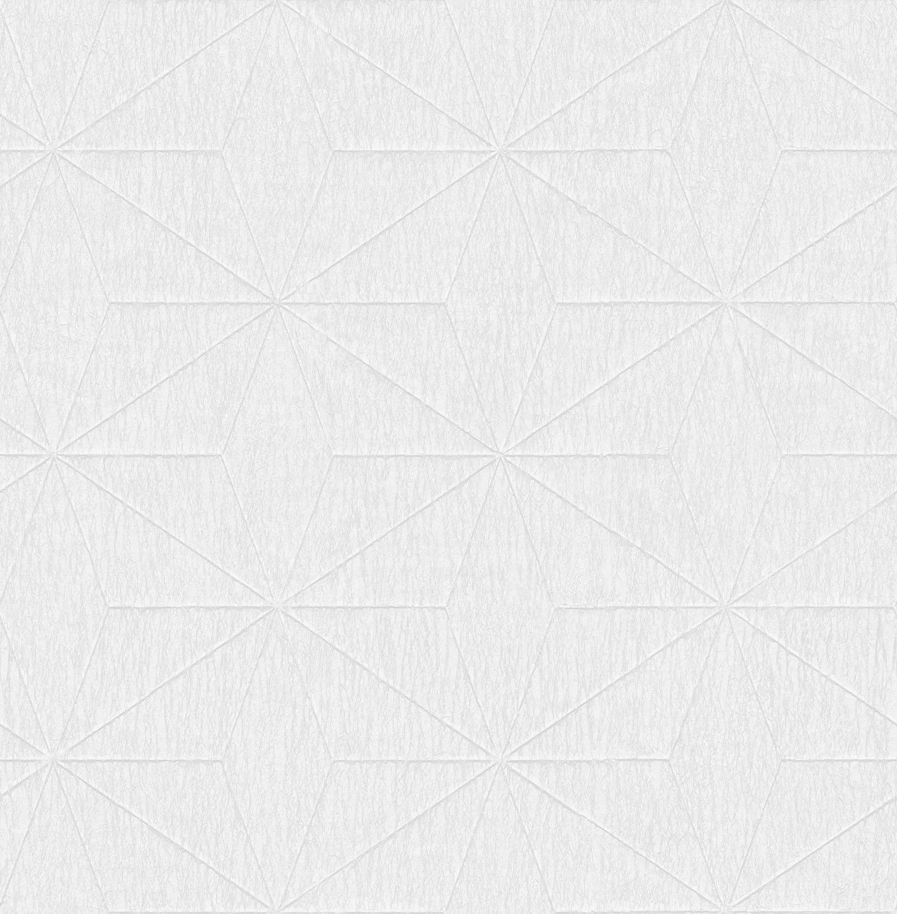 Fine Decor Bernice White Geometric Wallpaper, 20.5-in by 33-ft, 56.4 sq. ft