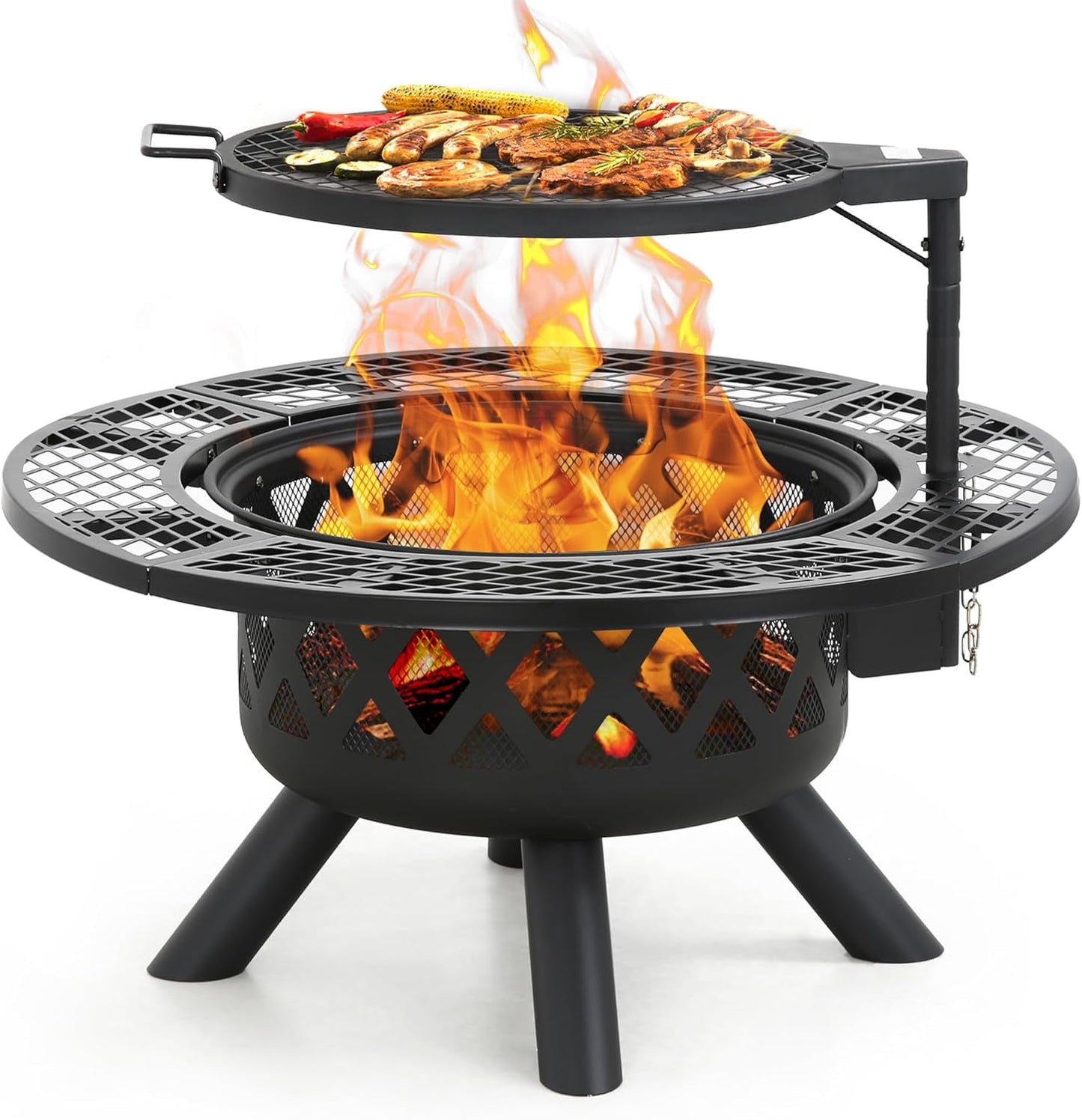 Fire Pit Patio Outdoor Fire Pit for Wood Burning Firepits for Outside
