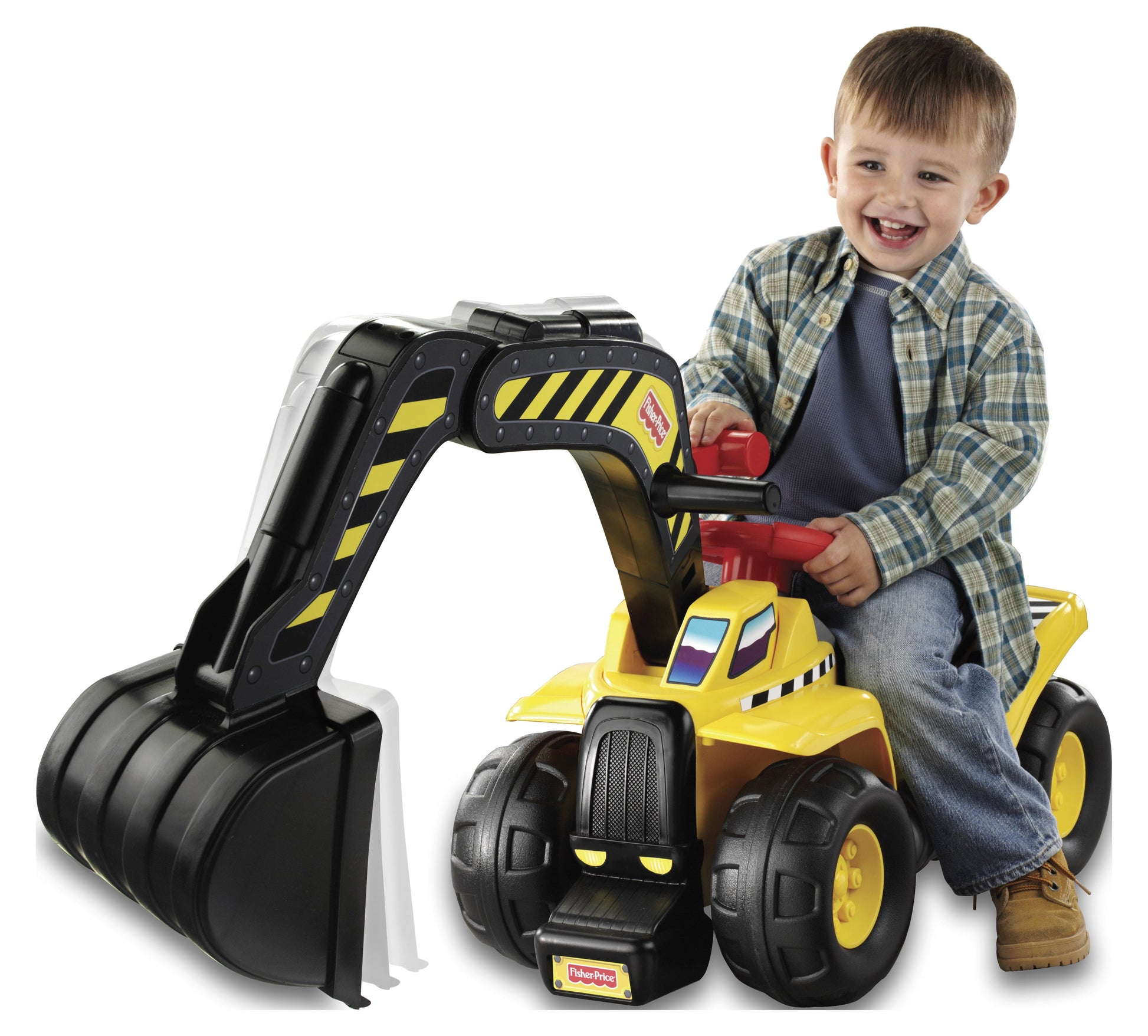 Fisher-Price Big Action Dig N' Ride Real Construction Sounds Ride on