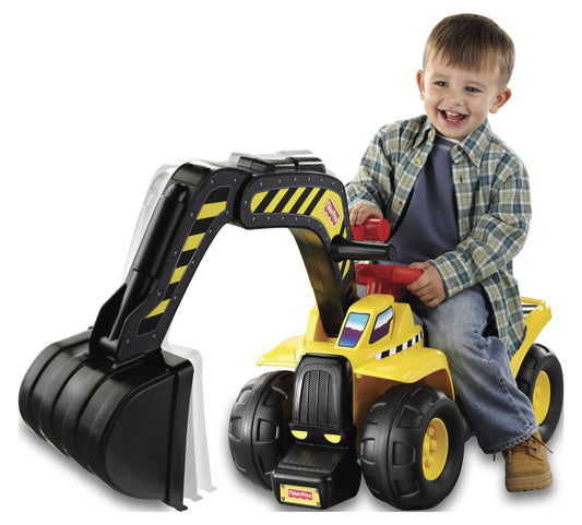 Fisher-Price Big Action Dig N' Ride Real Construction Sounds Ride on