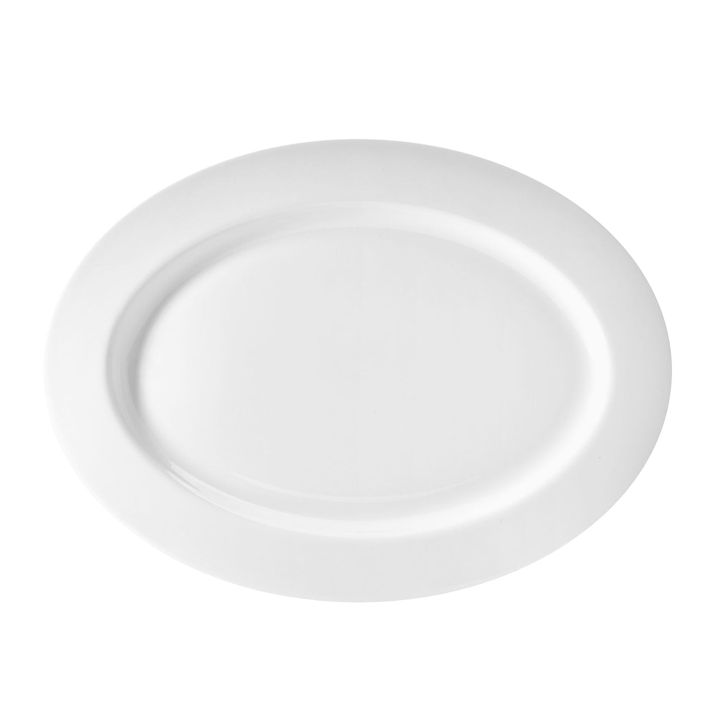 Fitz and Floyd 14.25-inch Nevaeh White Bone China Oval Platter
