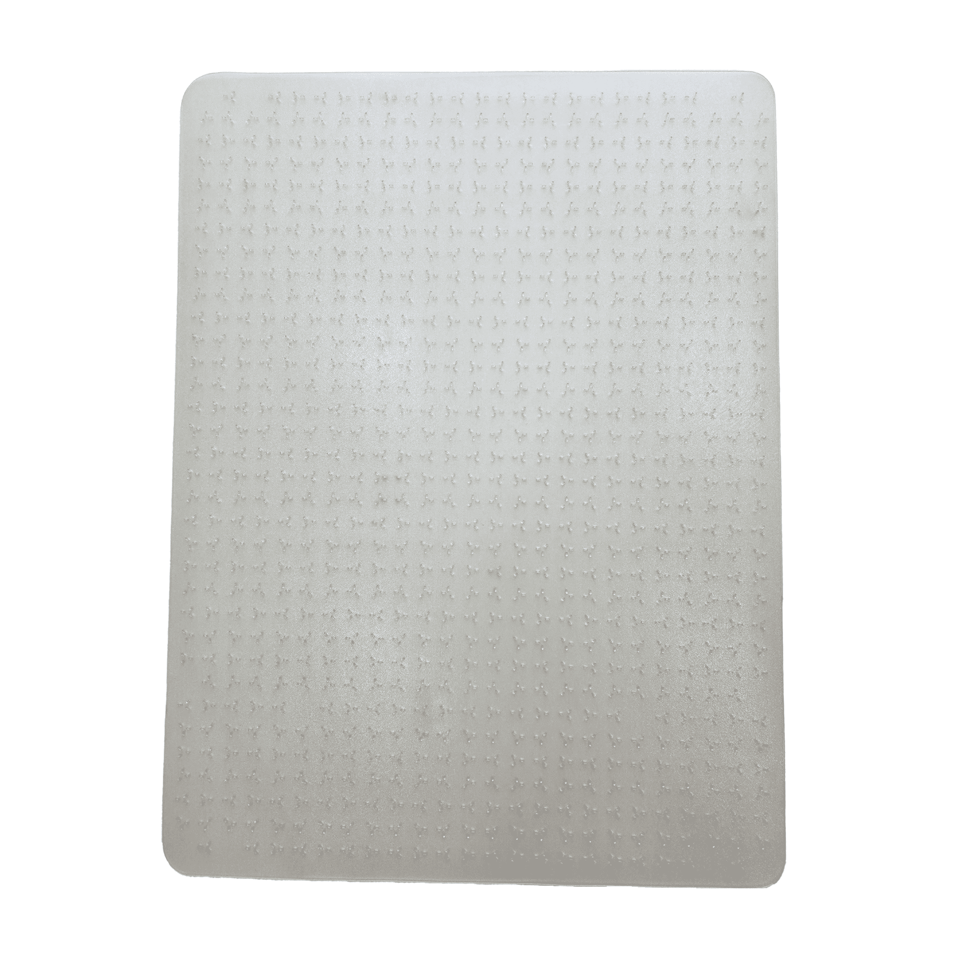 FloortexÂ® CleartexÂ® TrYlokÂ® Vinyl Rectangular Chair Mat for Low Pile Carpets up to 1/4" - 45" x 53"