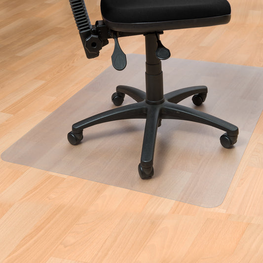 FloortexÂ® Phthalate Free Vinyl Rectangle Chair Mat Hard Floor 48" x 60"