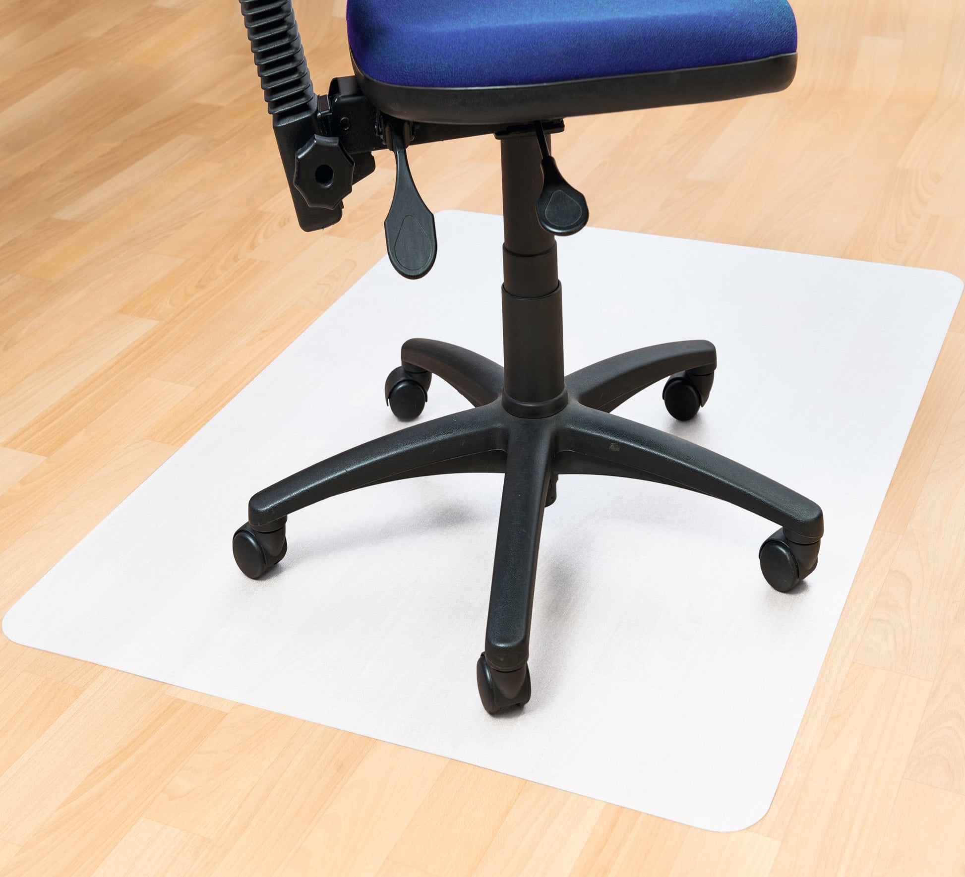 FloortexÂ® Polypropylene Anti-Slip Foldable Chair Mat Hard Floors 45" x 53"