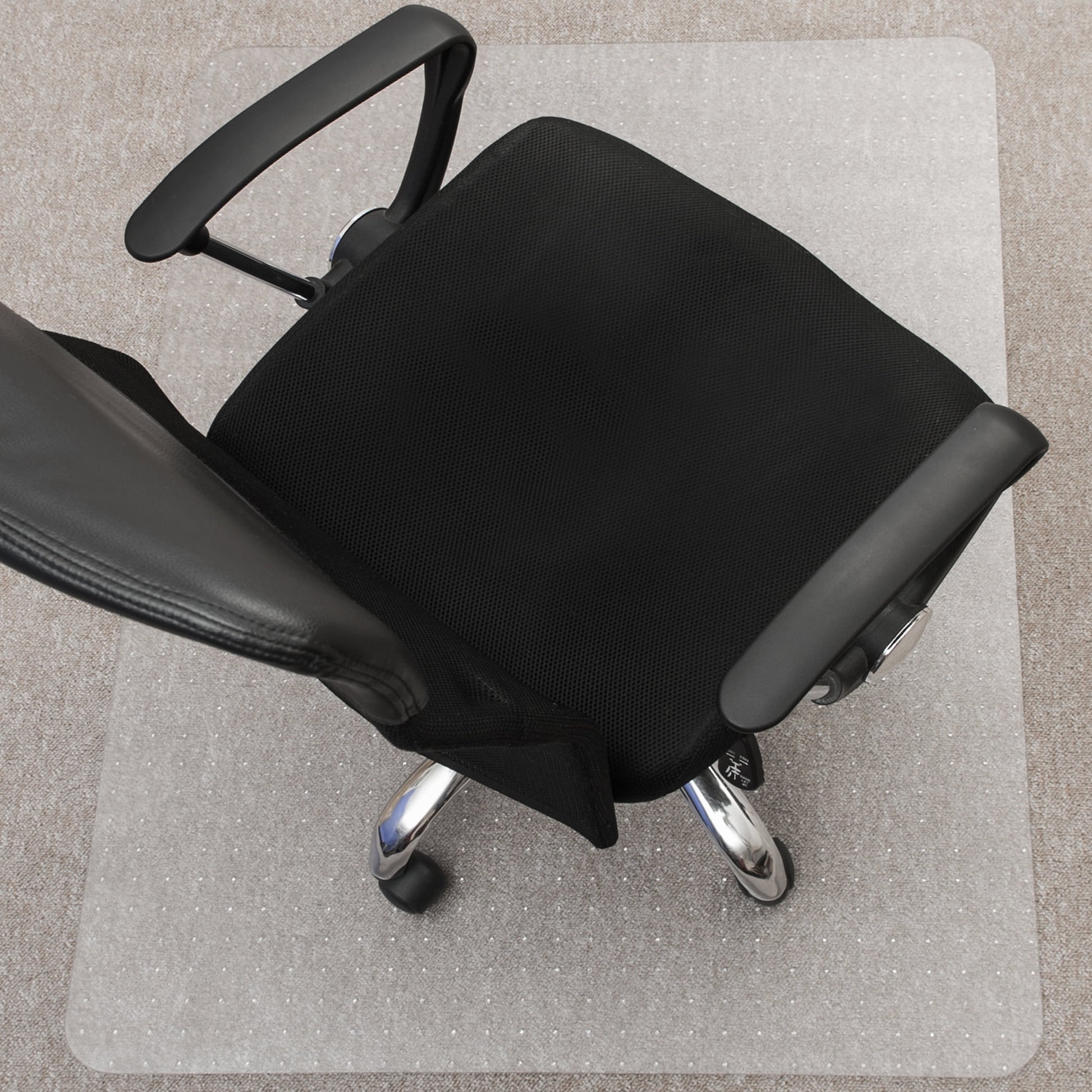 FloortexÂ® ValuematÂ® Polycarbonate Rectangular Chair Mat Low Pile Carpet 30" x 48"