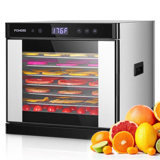 Fohere Food Dehydrator 800 W 8-Tray Food Dehydrator