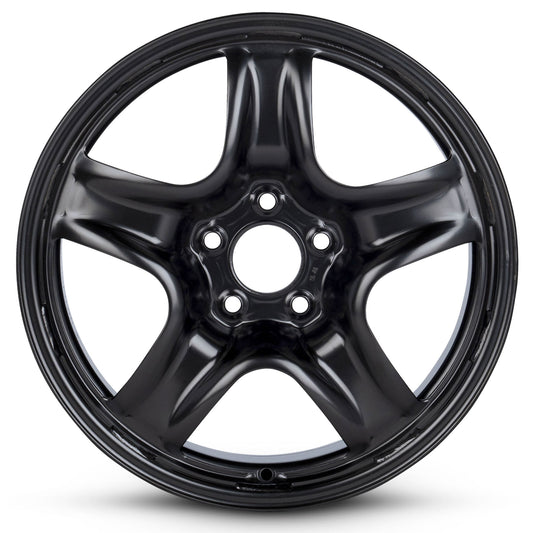 For 1997-2009 Saab 9-5 17 Inch Painted Black Rim - OE Direct Replacement - Road Ready Car Wheel