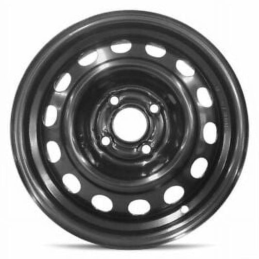 For 2000-2011 Kia Spectra 14 Inch Painted Black Rim - OE Direct Replacement - Road Ready Car Wheel