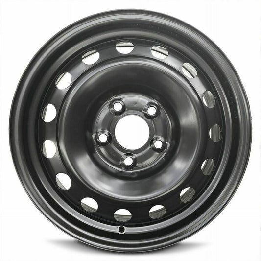 For 2000-2012 Hyundai Santa Fe 16 Inch Painted Black Rim - OE Direct Replacement - Road Ready Car Wheel