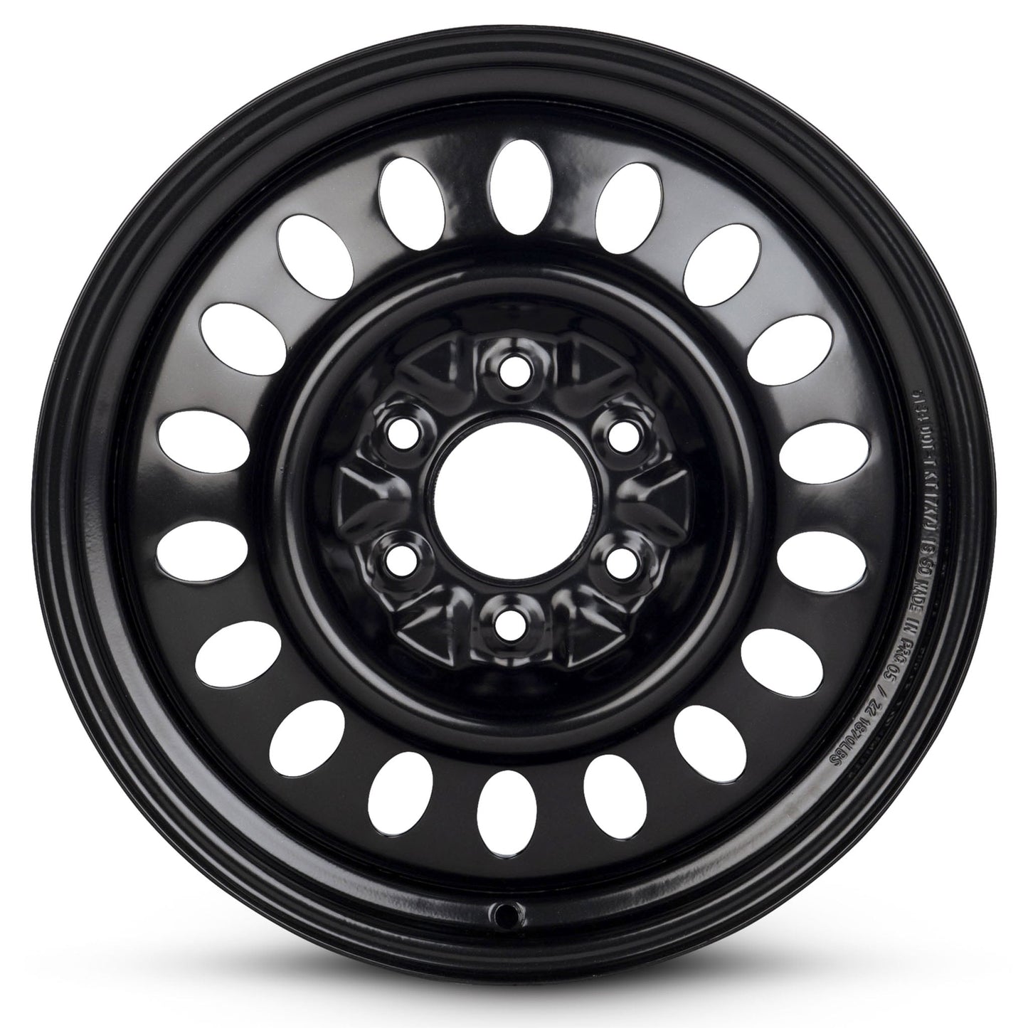 For 2002-2009 Chevrolet Trailblazer 17 Inch Painted Black Rim - OE Direct Replacement - Road Ready Car Wheel