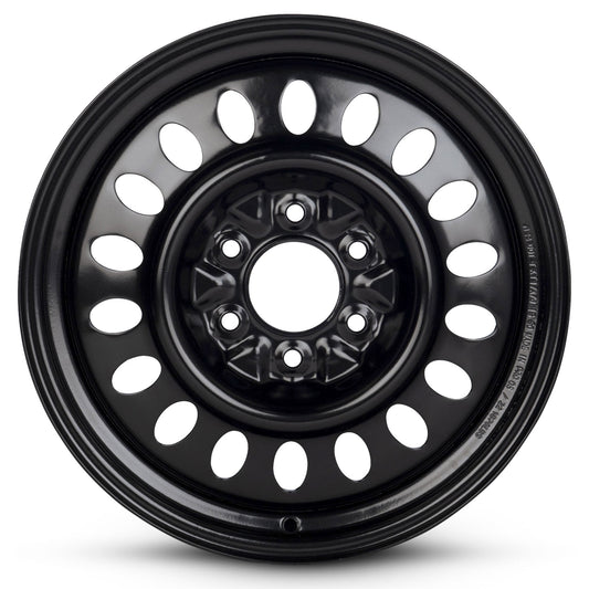 For 2002-2009 Chevrolet Trailblazer 17 Inch Painted Black Rim - OE Direct Replacement - Road Ready Car Wheel