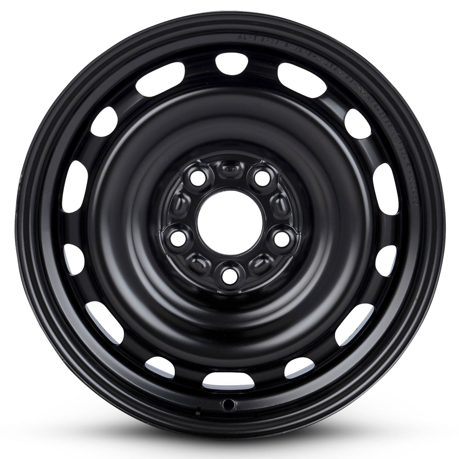 For 2005-2011 Kia Magnetis 16 Inch Painted Black Rim - OE Direct Replacement - Road Ready Car Wheel