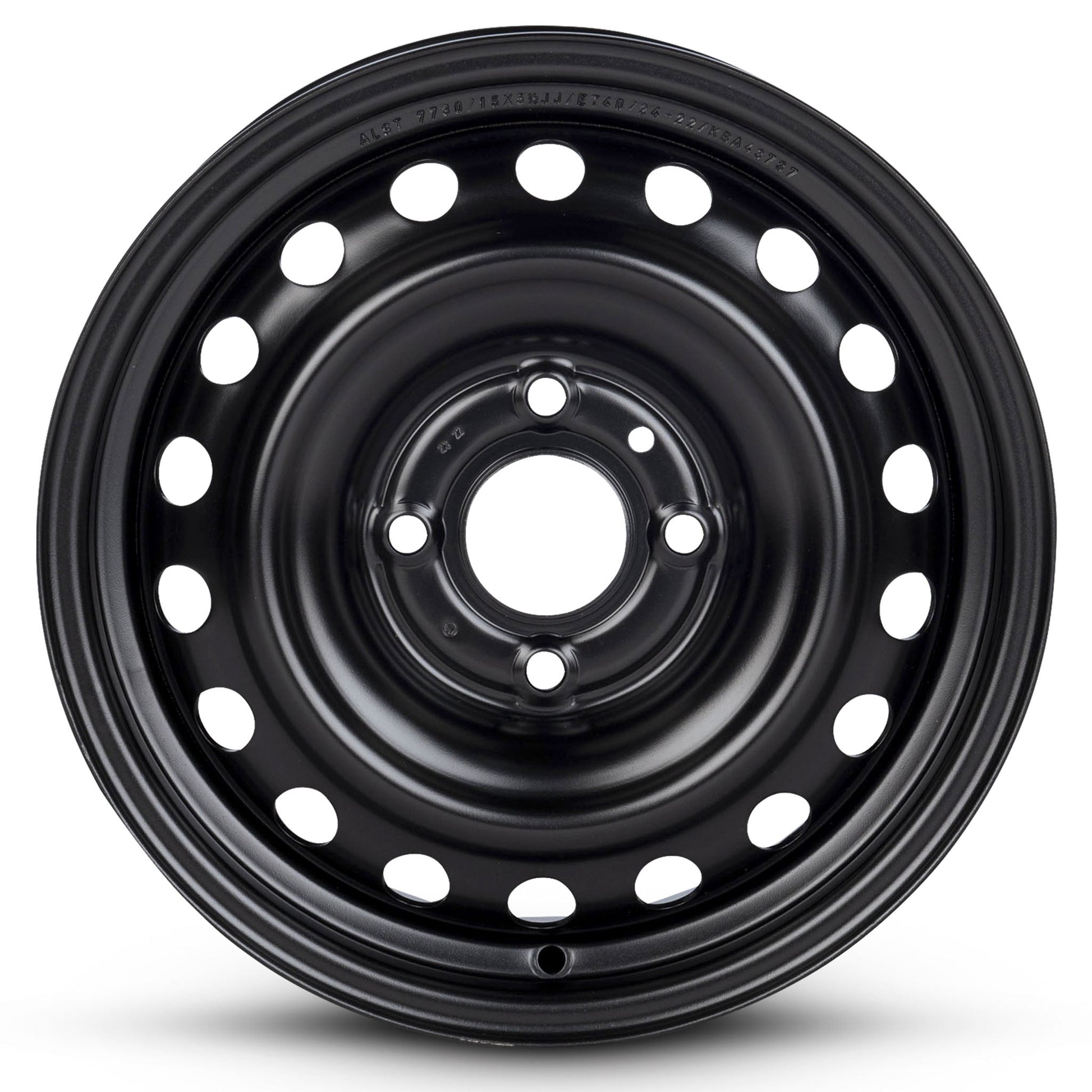 For 2007-2011 Nissan Versa 15 Inch Painted Black Rim - OE Direct Replacement - Road Ready Car Wheel