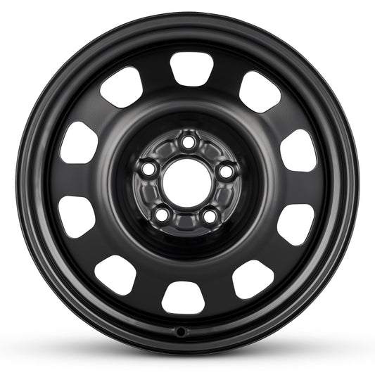For 2007-2017 Jeep Compass 17 Inch Painted Black Steel - New OEM Rim - Road Ready Car Wheel