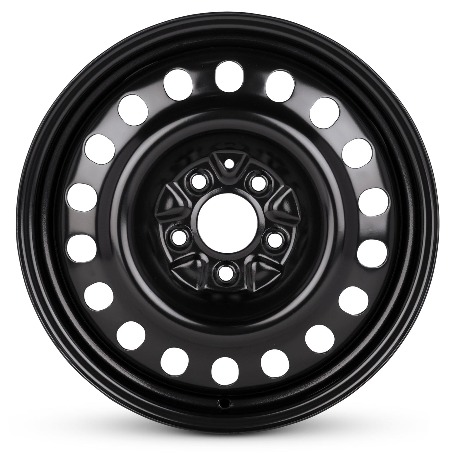 For 2006-2013 Kia Rondo 17 Inch Powder-Coated Black Steel Rim - OE Direct Replacement - Road Ready Car Wheel