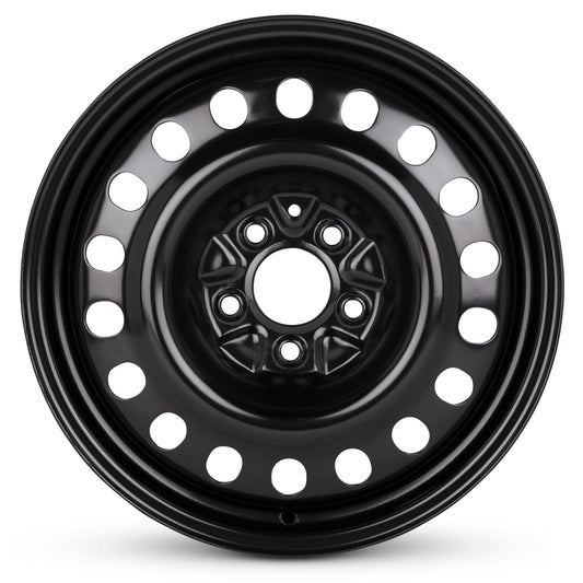 For 2006-2013 Kia Rondo 17 Inch Powder-Coated Black Steel Rim - OE Direct Replacement - Road Ready Car Wheel