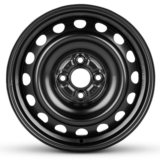For 2012-2019 Toyota Prius C 15 Inch Painted Black Rim - OE Direct Replacement - Road Ready Car Wheel
