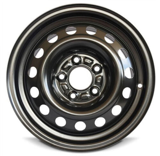 For 2014-2018 Kia Forte 15 Inch Painted Black Rim - OE Direct Replacement - Road Ready Car Wheel