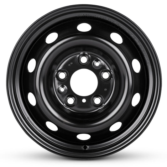 For 2014-2025 Dodge Promaster 2500 16 Inch Painted Black Rim - OE Direct Replacement - Road Ready Car Wheel