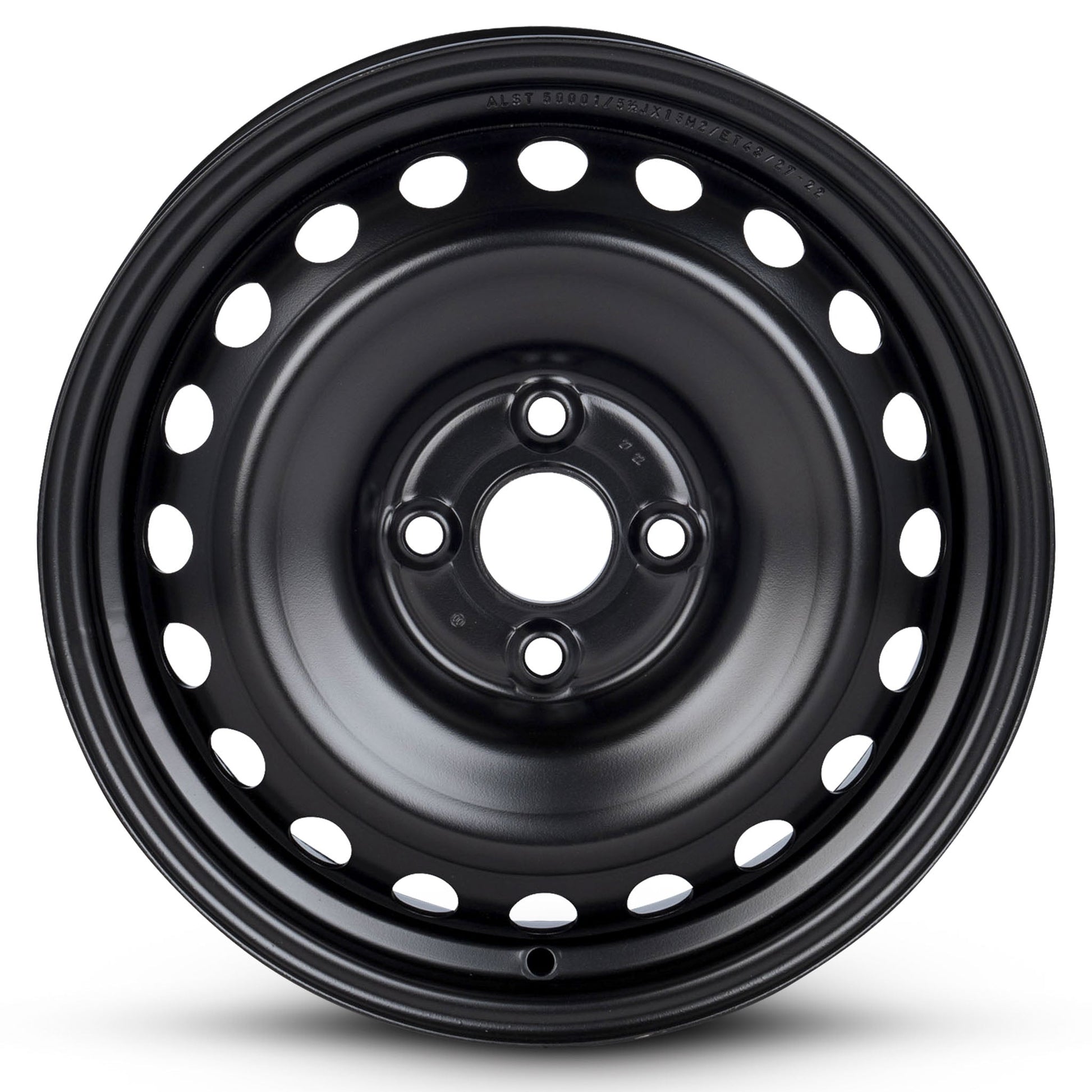 For 2018-2023 Hyundai Accent 15 Inch Painted Black Rim - OE Direct Replacement - Road Ready Car Wheel