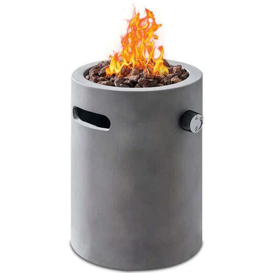 Four Seasons Courtyard 10000 BTU 10 Inch Round Column Portable Gas Fire Pit