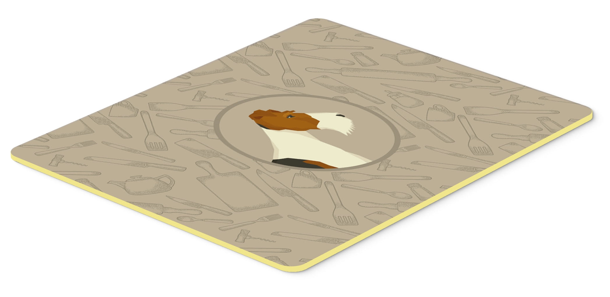 Fox Terrier In the Kitchen Kitchen or Bath Mat 24x36
