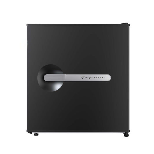 Frigidaire 1.6 cu ft retro compact fridge built in side bottle opener-W: 19.01" x L: 18.7" X H: 19.8" (Black)