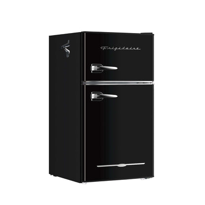 Frigidaire Retro 3.1 Cu ft Two Door Compact Refrigerator with Freezer, Red