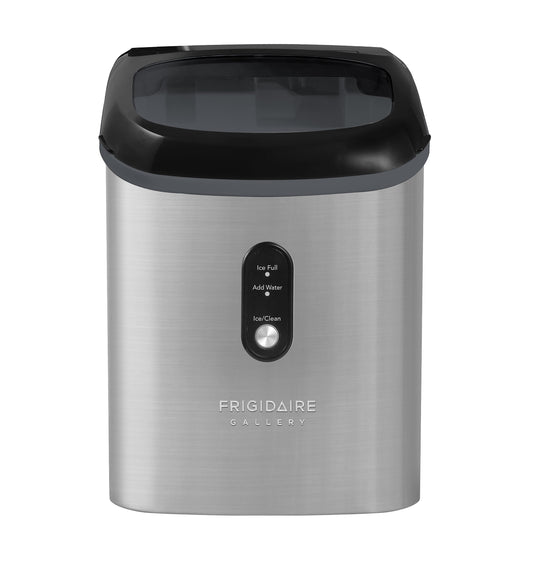 Frigidaire Gallery, 33 lbs. Nugget Ice Maker, Stainless Steel, Black, EFIC214
