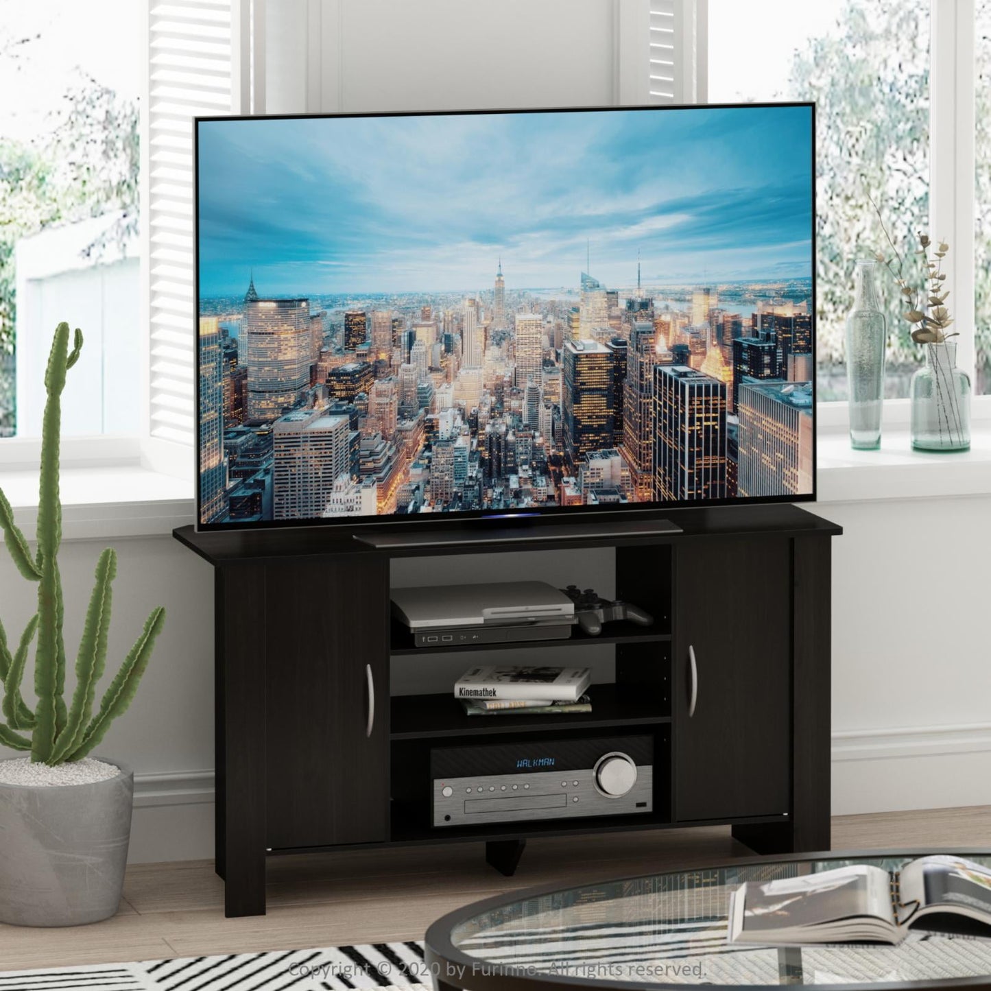 Furinno Centro de Entretenimiento con Soporte para TV EconÃ³mico