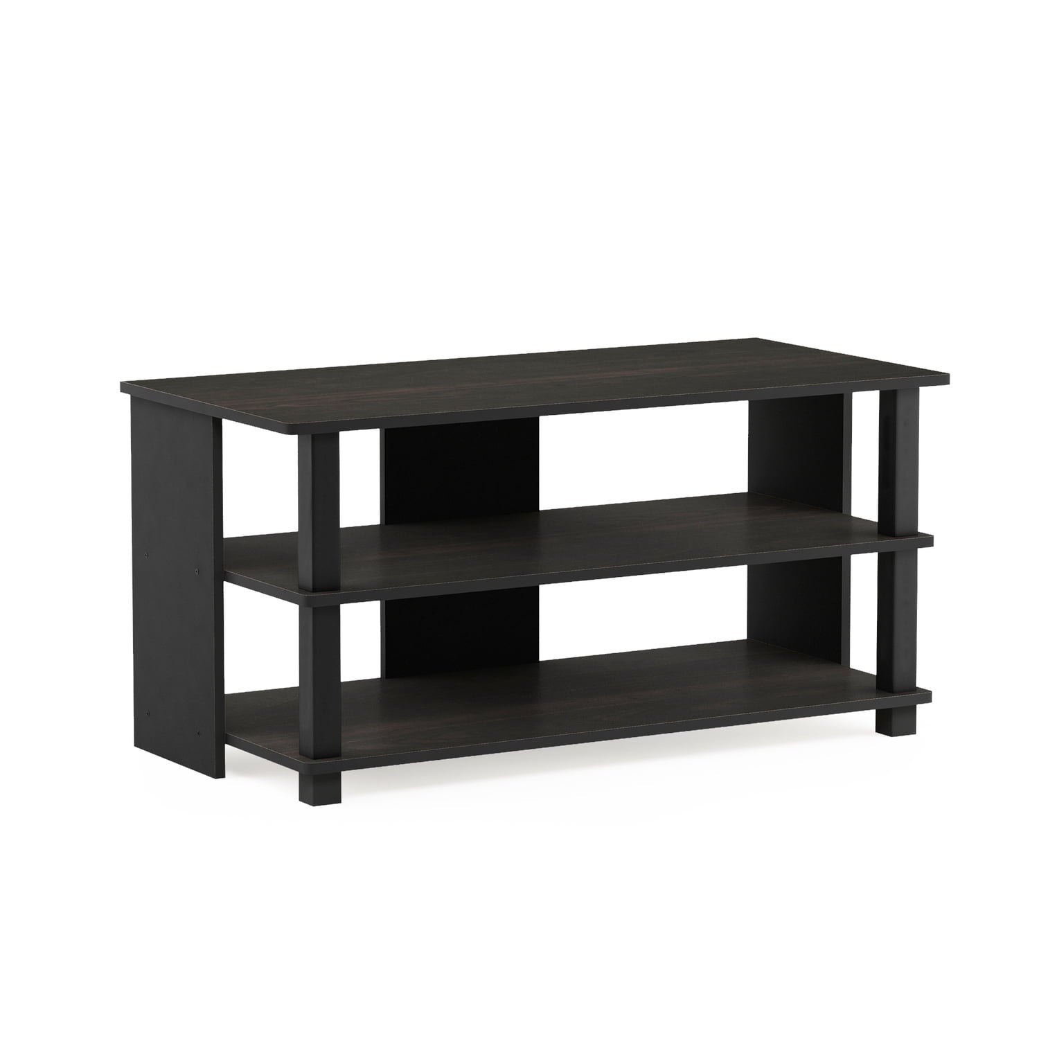 Furinno Sully 3-Tier TV Stand for TV up to 40 , French Oak Grey/Black
